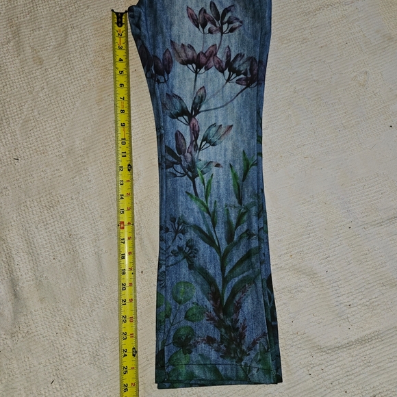 DressLily Butterfly Floral Pattern Fly Flare Wide Leg Spring Fairy Women 0XL - Picture 10 of 11